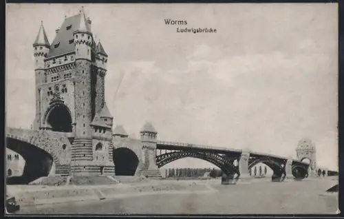 AK Worms, Ludwigsbrücke