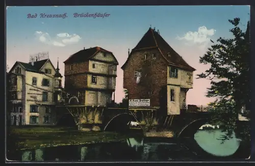 AK Bad Kreuznach, Brückenhäuser