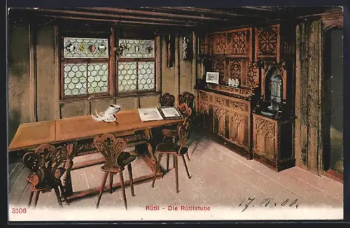 AK Rütli, Rütlistube, Innenansicht