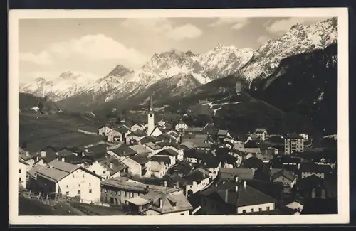 AK Ardez, Teilansicht mit Bergen