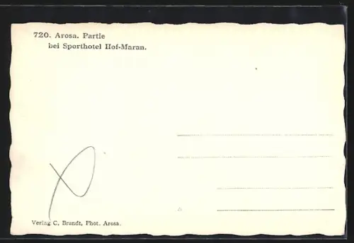 AK Arosa, Sporthotel Hof-Meran im Schnee