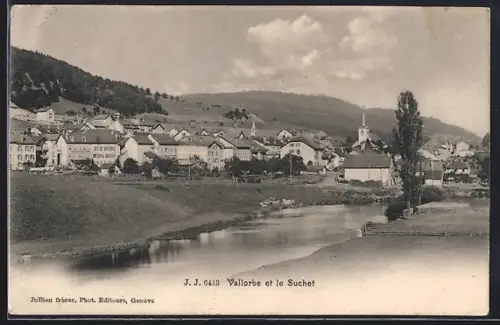 AK Vallorbe, Panorama et le Suchet