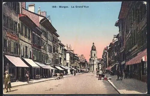 AK Morges, La Grand Rue