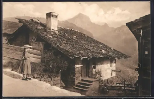 AK Gryon, Chalet, Le Grand Muveran et le Petit Muveran