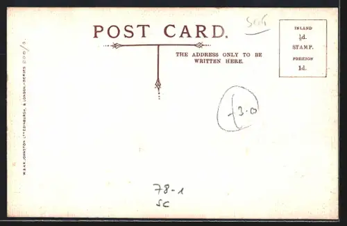 Künstler-AK Map of Scotland with a Perth Coat of Arms