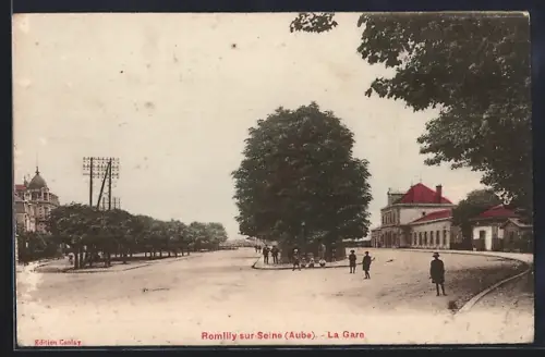 AK Romilly-sur-Seine, La Gare