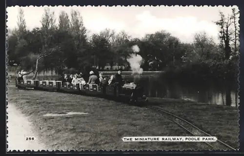 AK Poole, The Miniature Railway, Kleinbahn