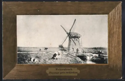 AK Schiedam, Weissenbruch, Paysage près Schiedam