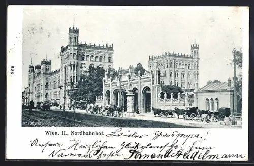 AK Wien, Strassenpartie am Nordbahnhof