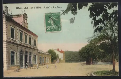 AK Romilly-sur-Seine /Aube, La Gare