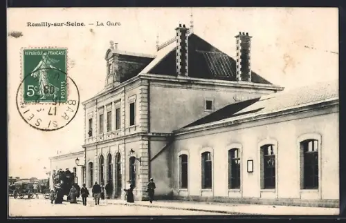 AK Romilly-sur-Seine, La Gare