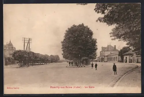 AK Romilly-sur-Seine /Aube, La Gare