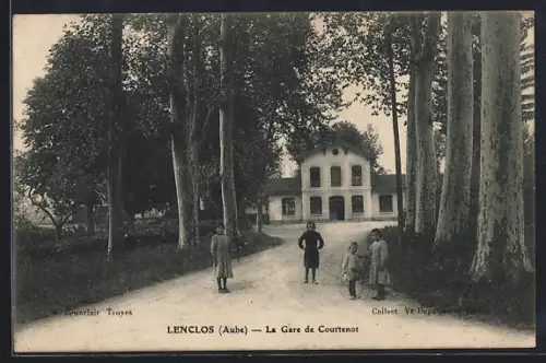 AK Lenclos /Aube, La Gare de Courtenot