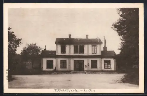 AK Jessains /Aube, La Gare