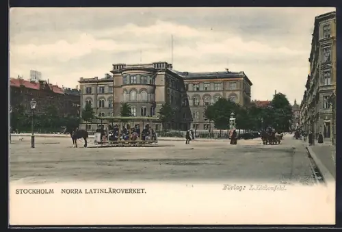 AK Stockholm, Norra Latinläroverket, Pferdebahn