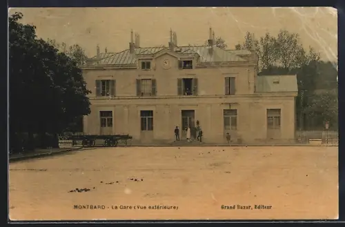 AK Montbard, La Gare, Bahnhof