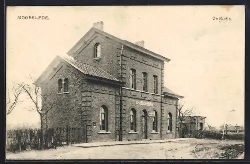 AK Moorslede, De Statie, Bahnhof