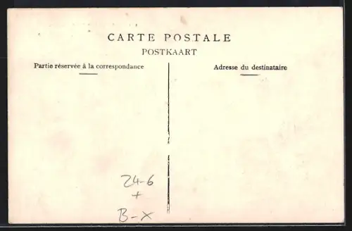 AK Louvain, Le cataclysme 1904, Unwetter