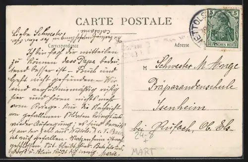 AK St. Pierre, Ruines, La Rue Victor Hugo, Erdbeben