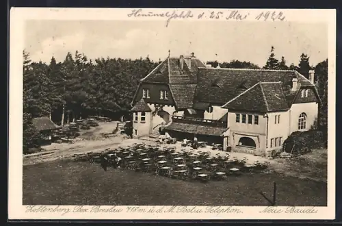 AK Zobtenberg /Bez. Breslau, Neue Baude, Berghütte
