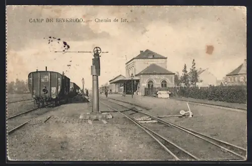AK Leopoldsburg, Camp de Beverloo, Chemin de fer