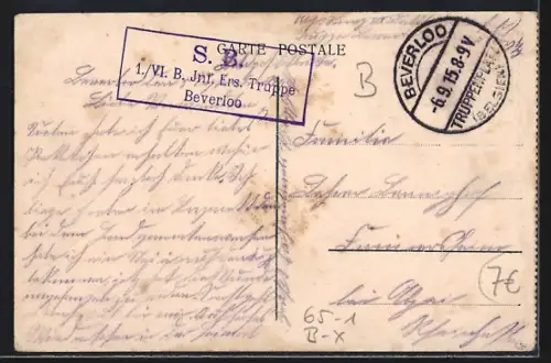 AK Leopoldsburg, Camp de Beverloo, Chemin de fer