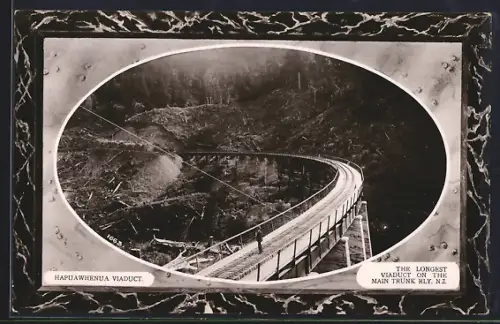 AK Hapuawhenua, Viaduct, Main Trunk Rly., Eisenbahn