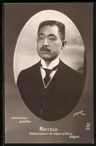 AK Japan, matsui, Botschafter / Ambassadeur du Japon à Paris