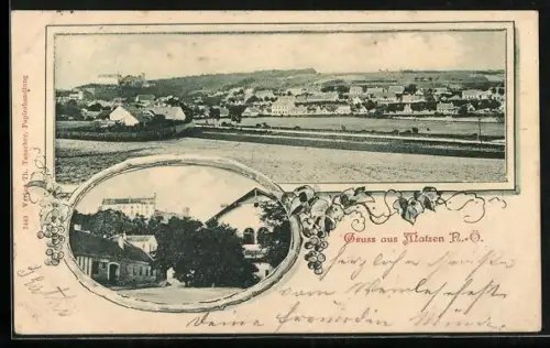 AK Matzen /N.-Ö., Blick in den Ort und Ortspanorama