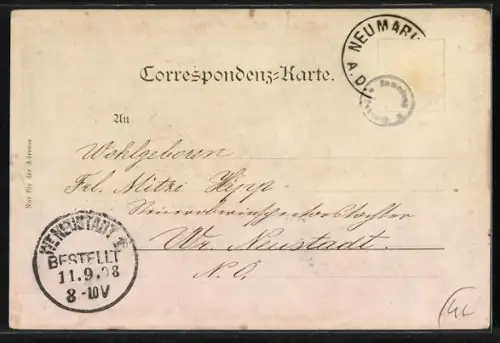 AK Neumarkt a. d. Ybbs, Kirche, Strassenpartie im Ort, Ortsansicht aus der Vogelschau