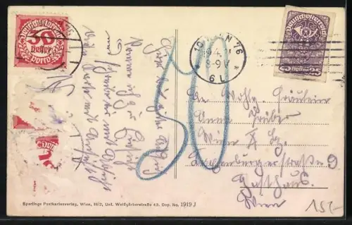 AK Mauer bei Wien, Gasthaus in der Waldgasse