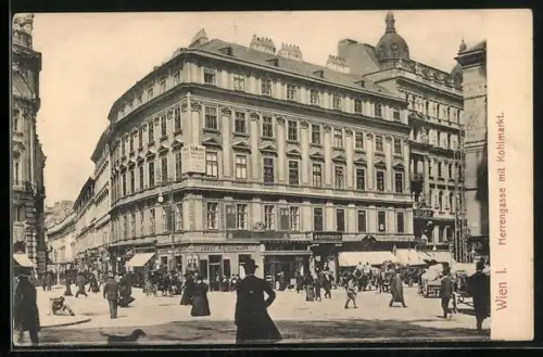 AK Wien, Herrengasse mit Kohlmarkt