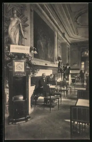 AK Wien, Restaurant Anton Stern`s Café Prückl, Stubenring 24, Blick in den Gastraum