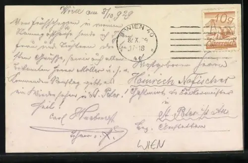 AK Wien, Franz Hafner`s Gasthaus, Schüttelstrasse, Schlachthausbrücke