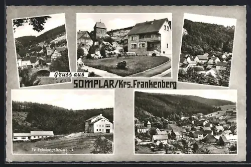 AK Somplar /Frankenberg, Ev. Erholungsheim