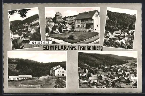 AK Somplar /Frankenberg, Ev. Erholungsheim