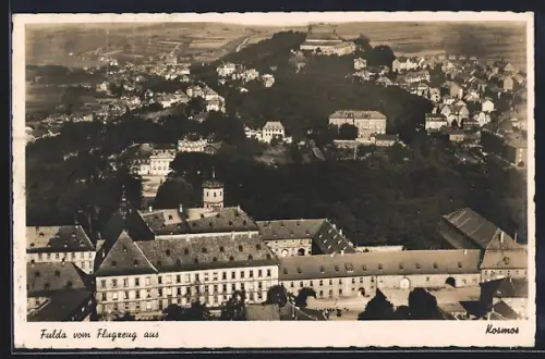 AK Fulda, Ansicht vom Flugzeug aus