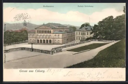 AK Coburg, Hoftheater, Palais Edinburgh
