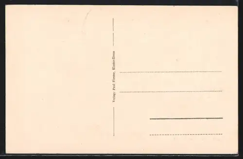 AK Kloster-Zinna, Kloster-Kirche, Denkmal Friedrich des Grossen