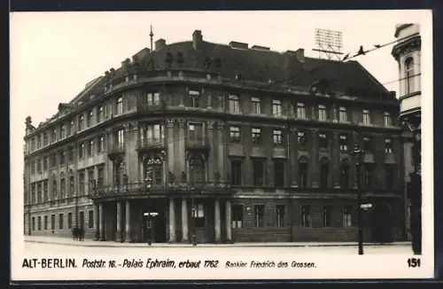 AK Berlin, Palais Ephraim in der Poststr. 16
