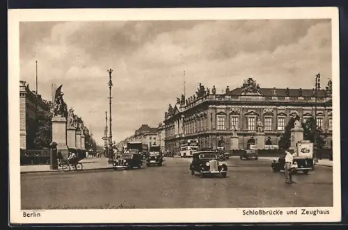 AK Berlin, Schlossbrücke und Zeughaus
