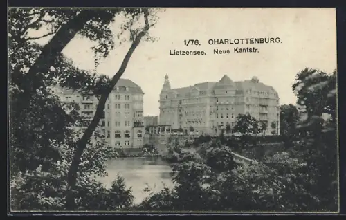 AK Berlin-Charlottenburg, Lietzensee, Neue Kantstr