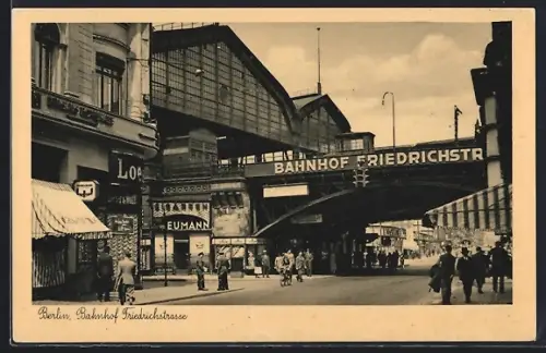 AK Berlin, Bahnhof Friedrichstrasse
