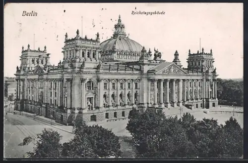 AK Berlin-Tiergarten, Reichstagsgebäude