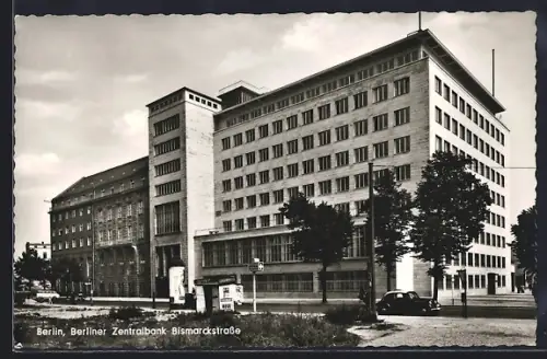 AK Berlin-Charlottenburg, Berliner Zentralbank, Bismarckstrasse