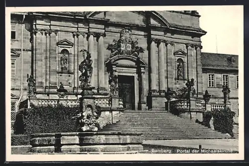 AK Bamberg, Portal der Michaelskirche