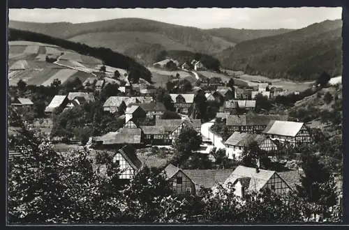 AK Ziegenhagen / Witzenhausen, Ortsansicht aus der Vogelschau