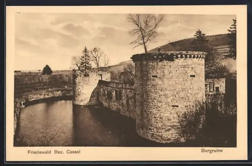 AK Friedewald / Kassel, Burgruine