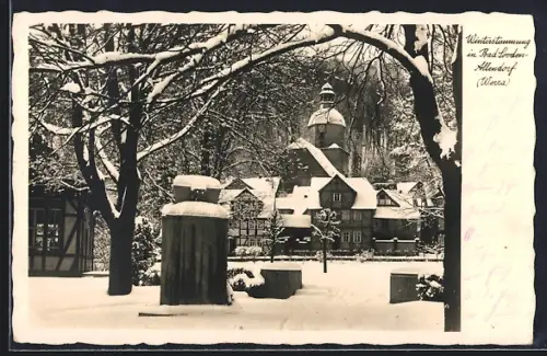 AK Bad Sooden-Allendorf /Werra, Winterstimmung im Ort