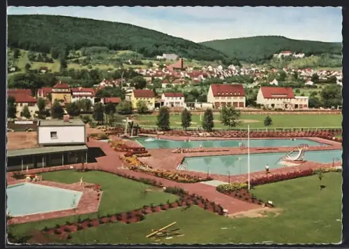 AK Lohr a. Main, 3-Becken-Freibad, Liegewiese